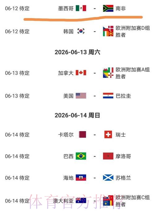 2026美加墨世界杯比分怎么看